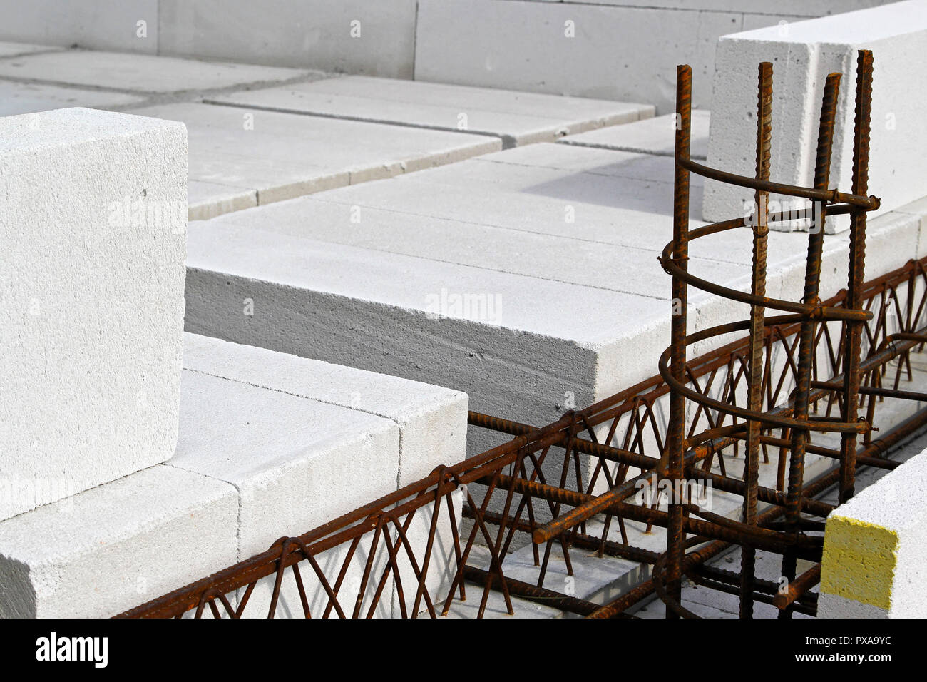 Iron rods rebar for house construction Stock Photo Alamy