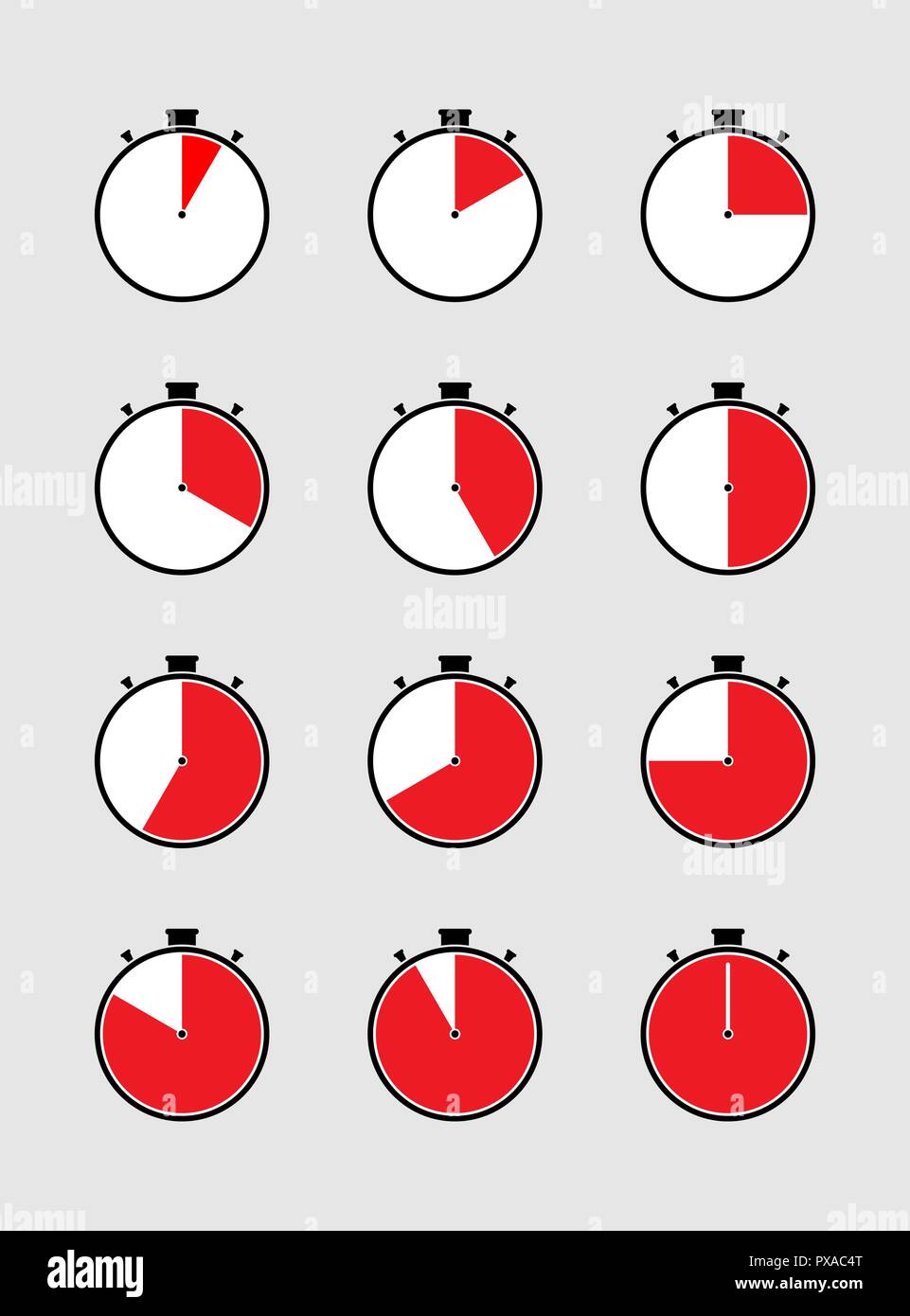 Countdown visualization Stock Vector Images - Alamy