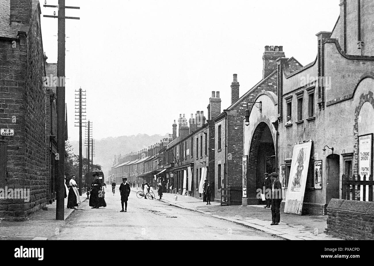 Station Road, Chapeltown early 1900s Stock Photo Alamy