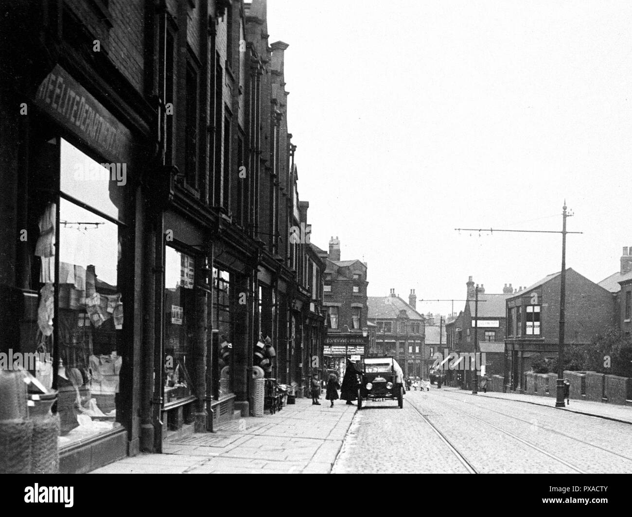 High Street, Normanton early 1900s Stock Photo