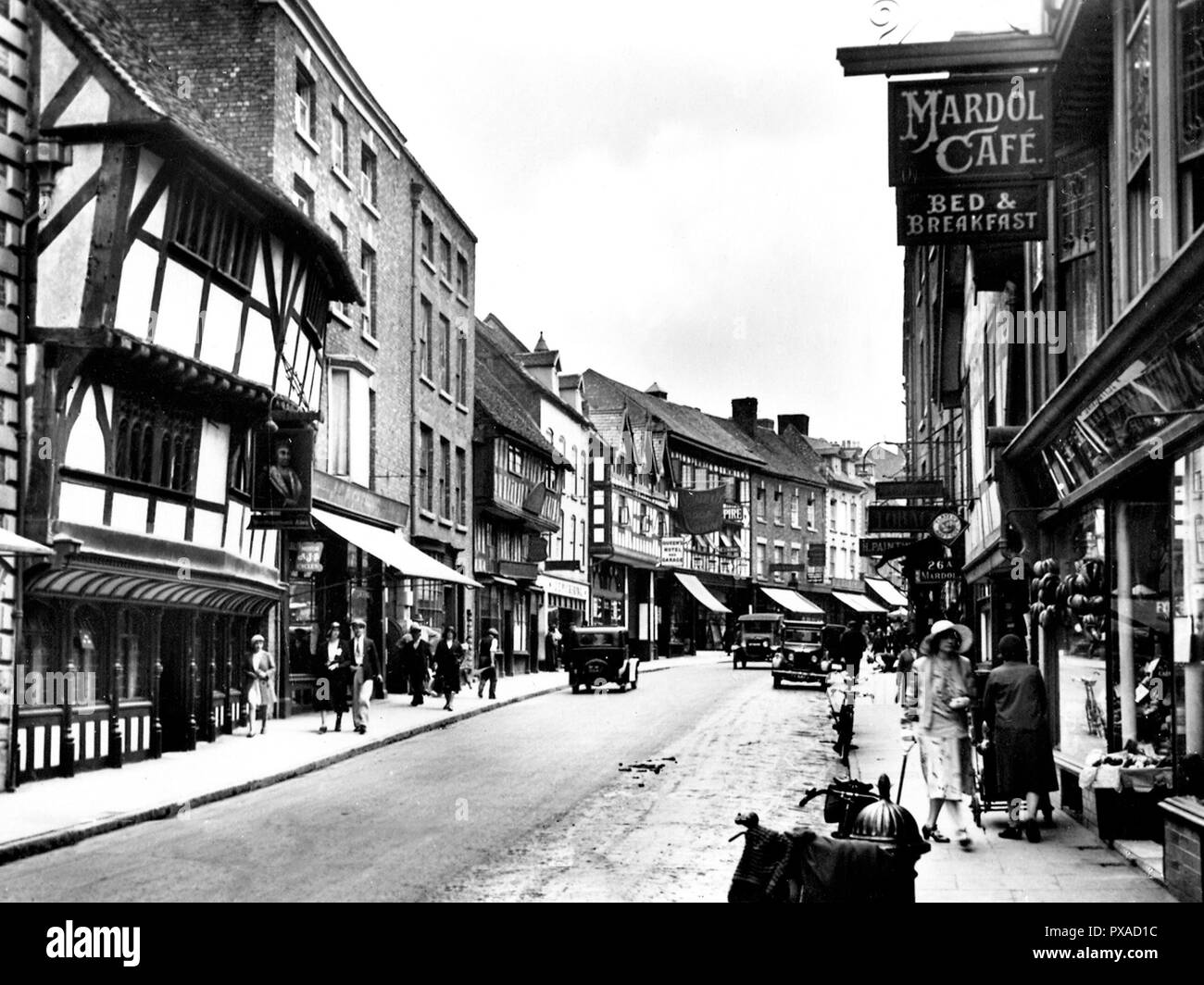 Mardol, Shrewsbury early 1900s Stock Photo