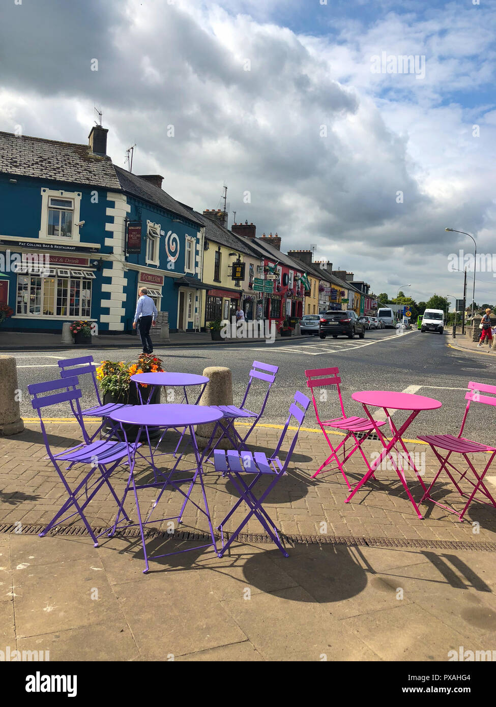 Adare, Ireland 13 July,2018 Typical street in Adare. Adare is a
