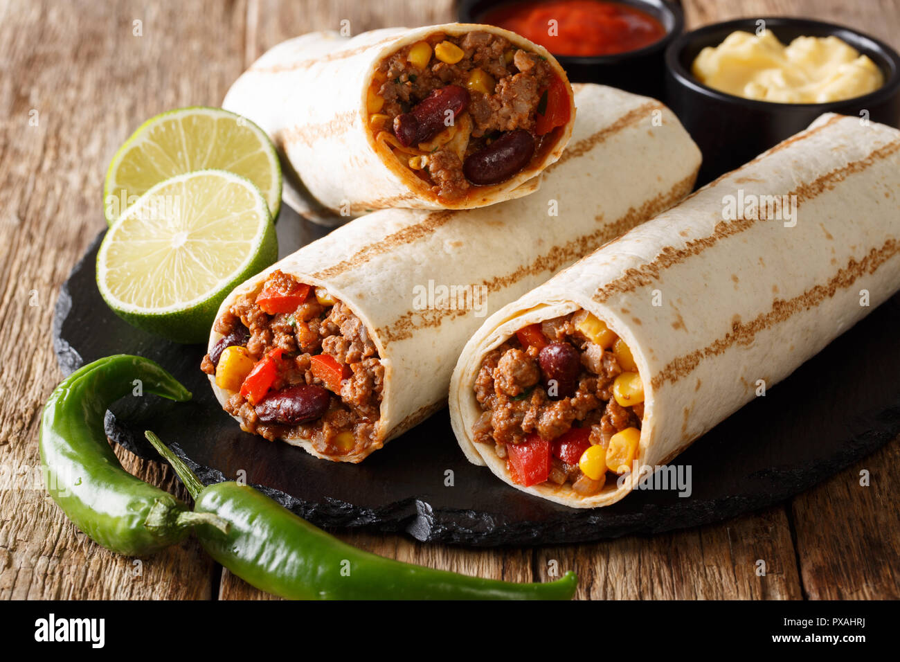 Peppers Burrito Grill Burrito Walls