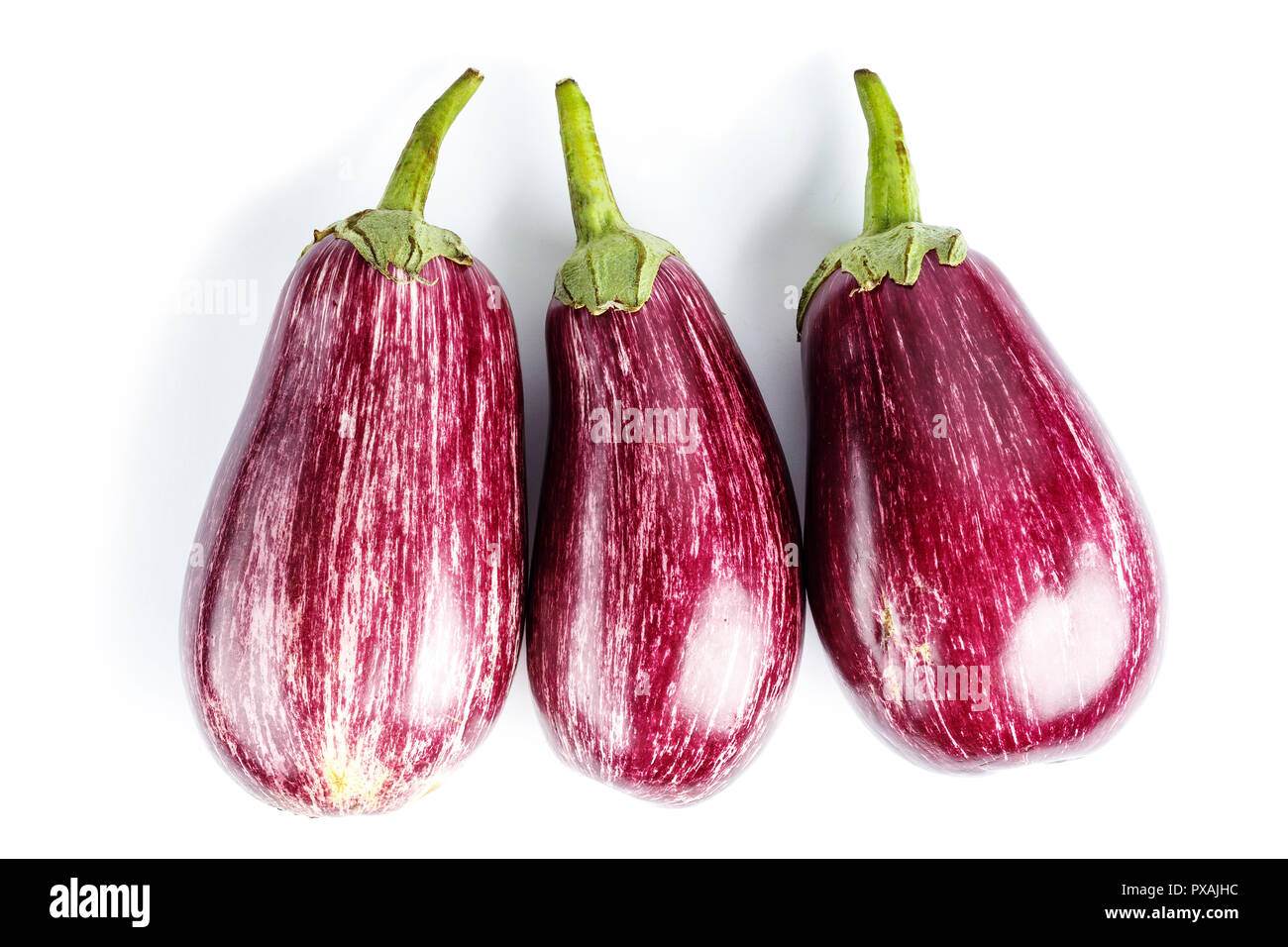ripe eggplant crop on white background. Isolated Stock Photo Alamy