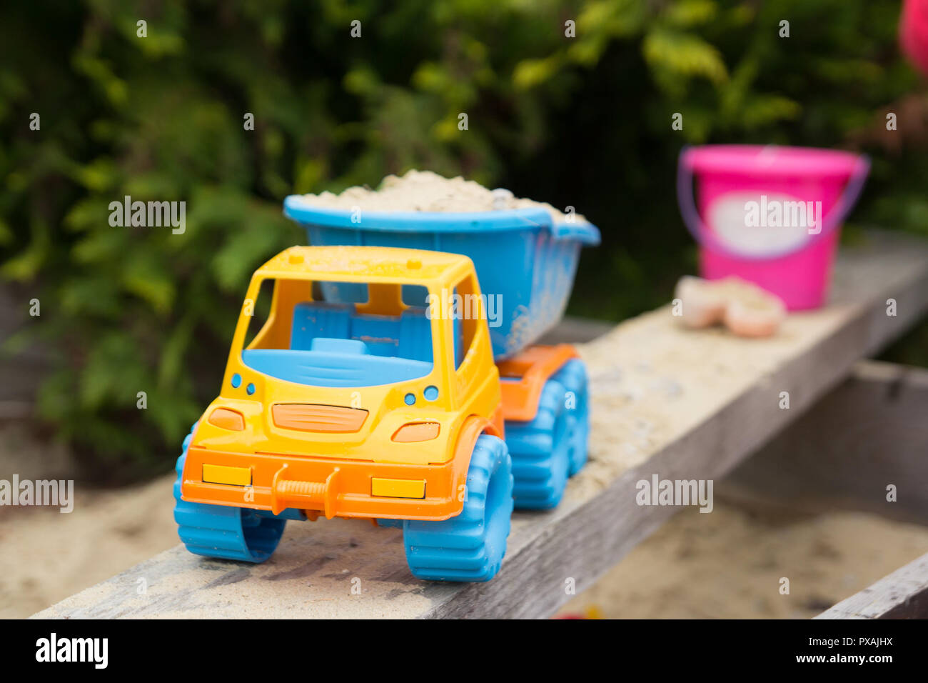 children truck toy Stock Photo