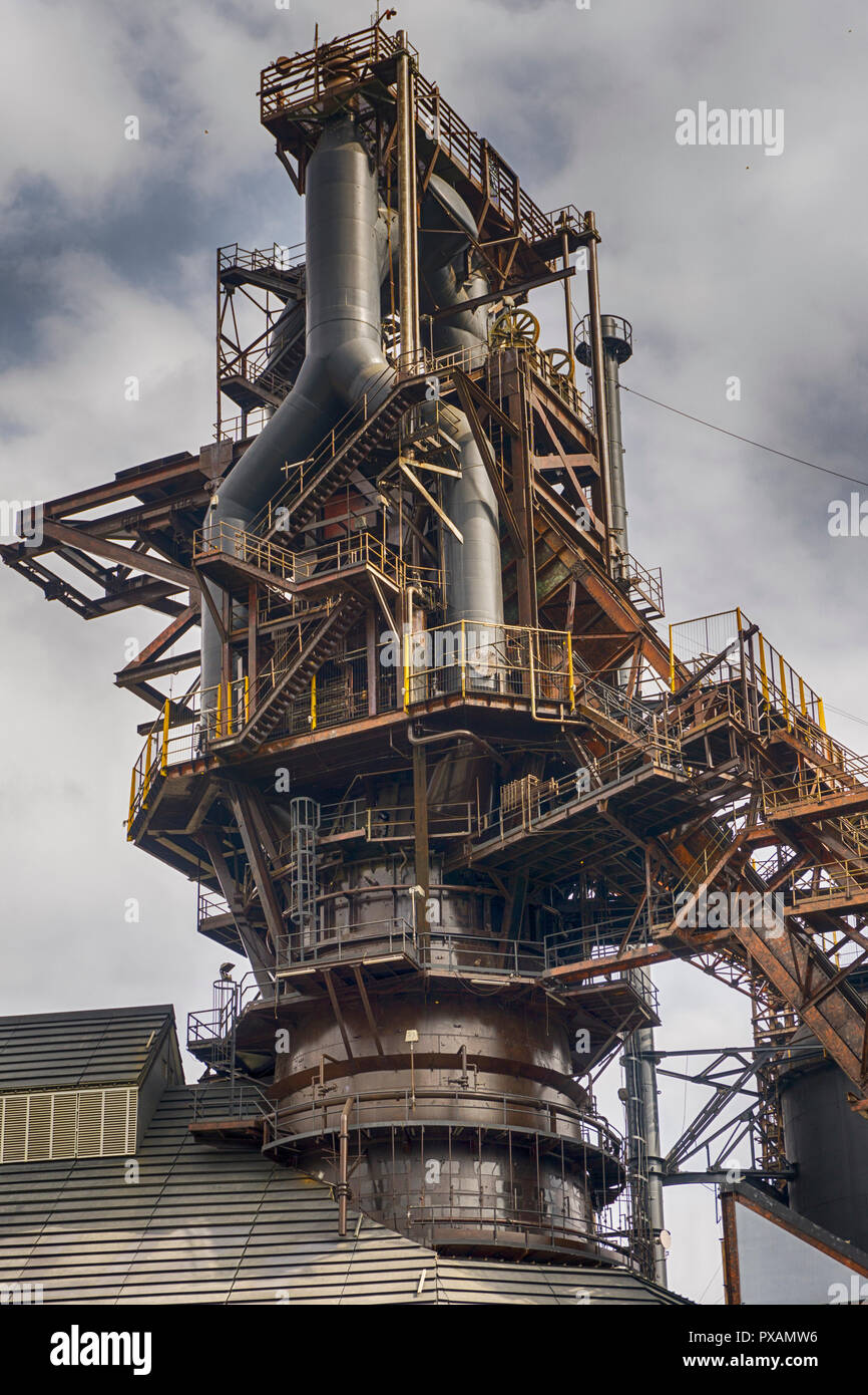 Old blast furnace Stock Photo