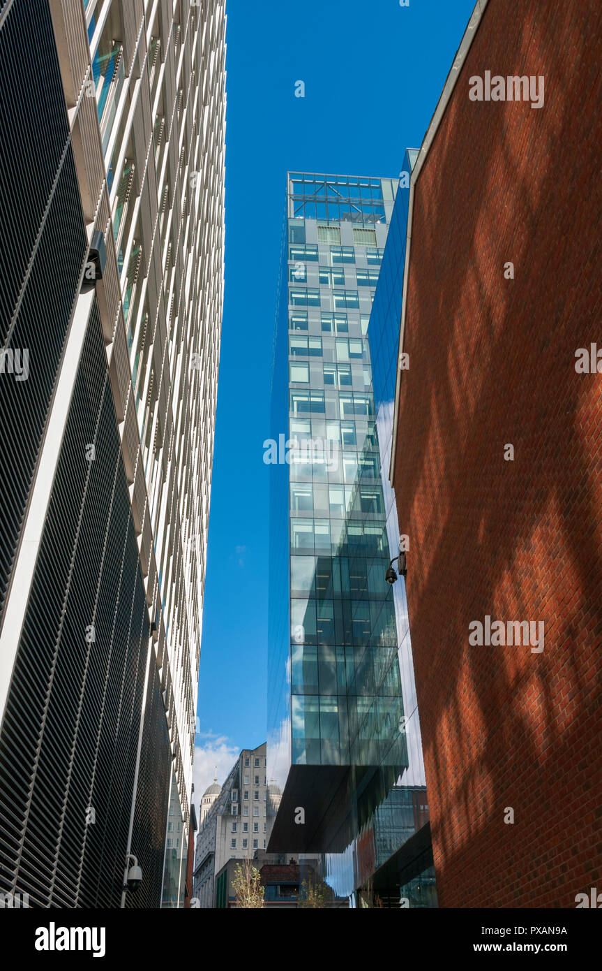 The No.1 Spinningfields building, from Young Street, Spinningfields, Manchester, UK Stock Photo