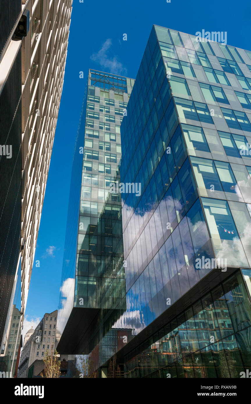 The No.1 Spinningfields building, from Young Street, Spinningfields, Manchester, UK Stock Photo