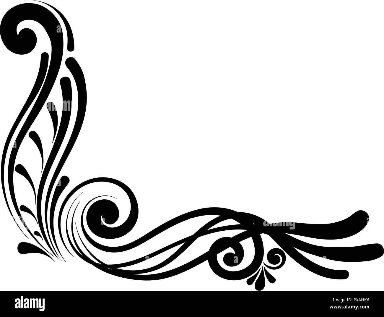 Vintage decorative calligraphic element Stock Vector Image & Art - Alamy