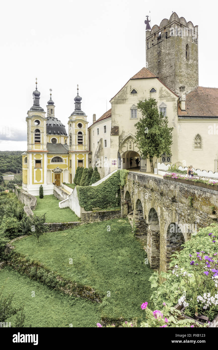 Castle Vranov, Okres Znojmo, Southern Moravia, Czech Republic, Vranov Stock Photo
