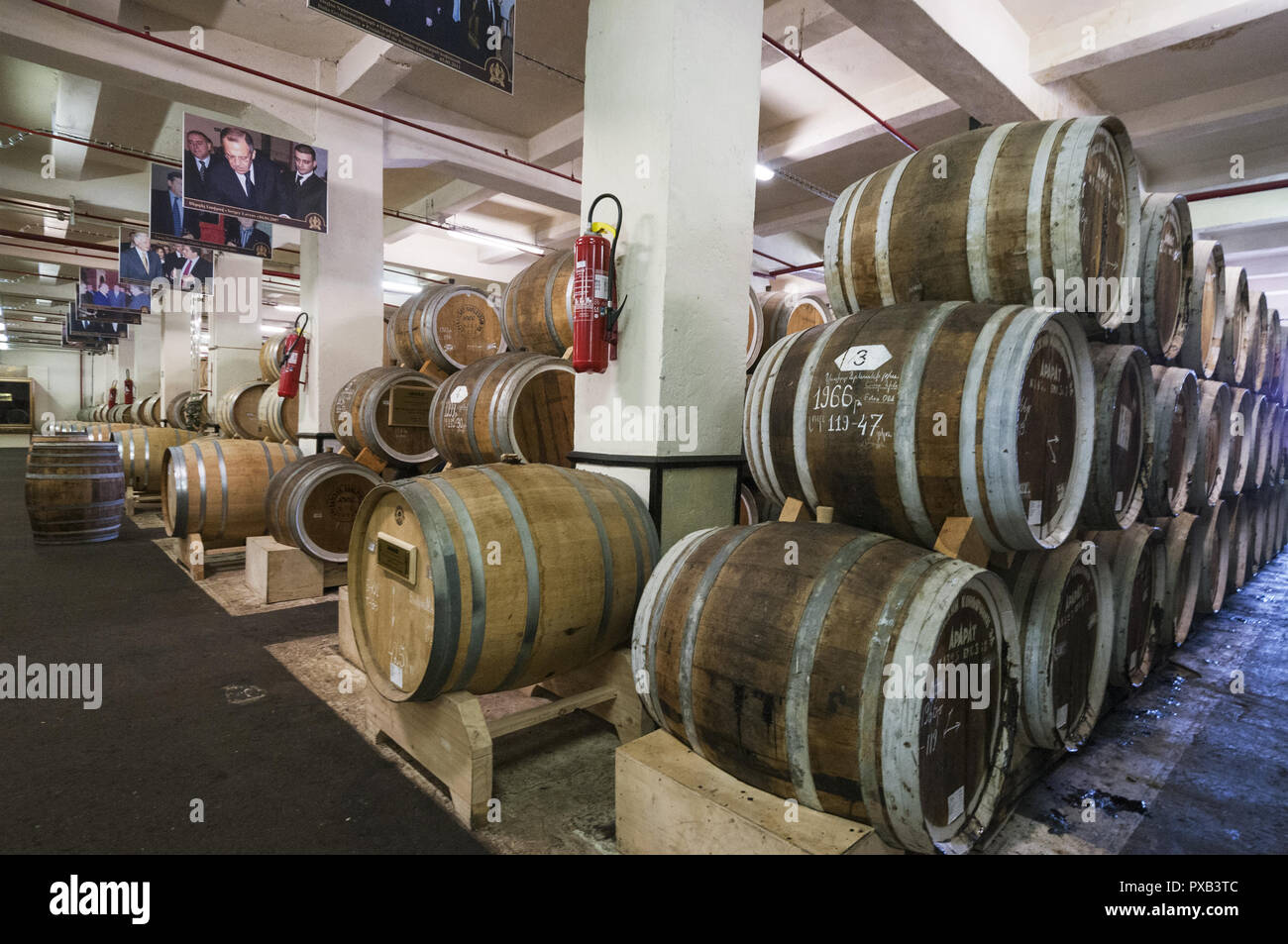 Armenia, Yerevan, Yerevan Brandy Company (Ararat Brandy, aging barrels