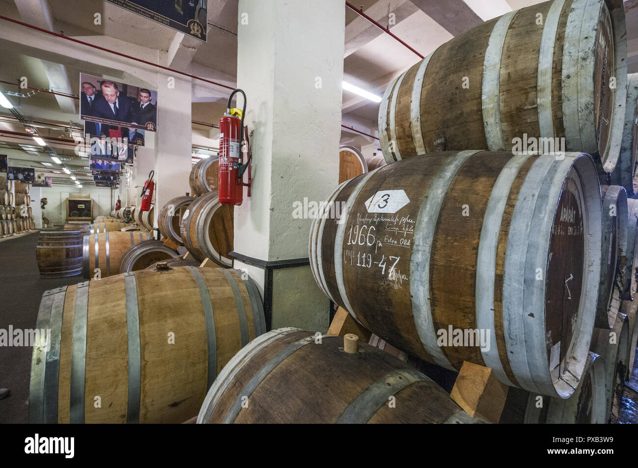 Armenia, Yerevan, Yerevan Brandy Company (Ararat Brandy, aging barrels