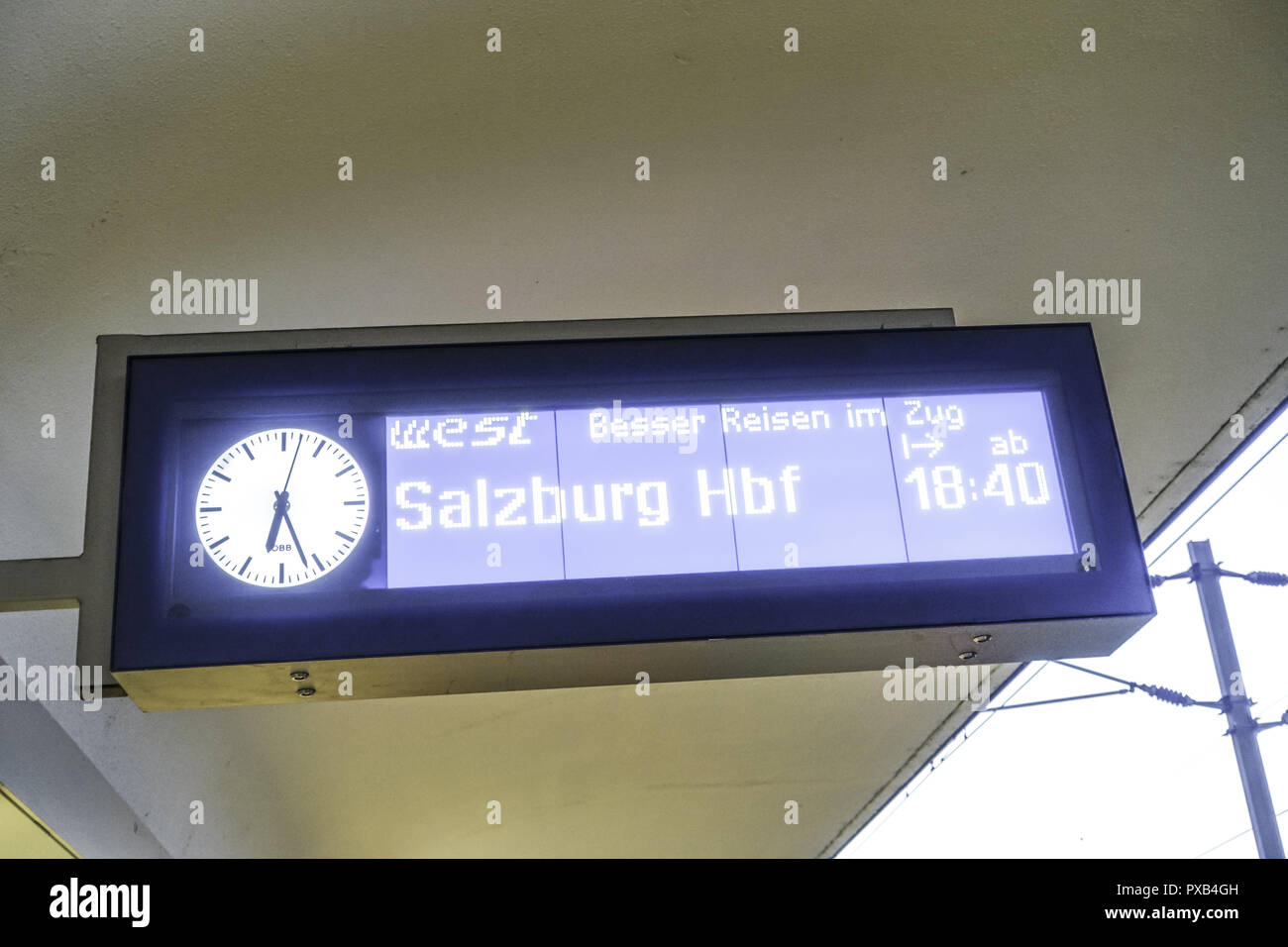 Westbahnhof, railway station, Bahnhofs City Wien West, Vienna, Austria, Salzburg Stock Photo