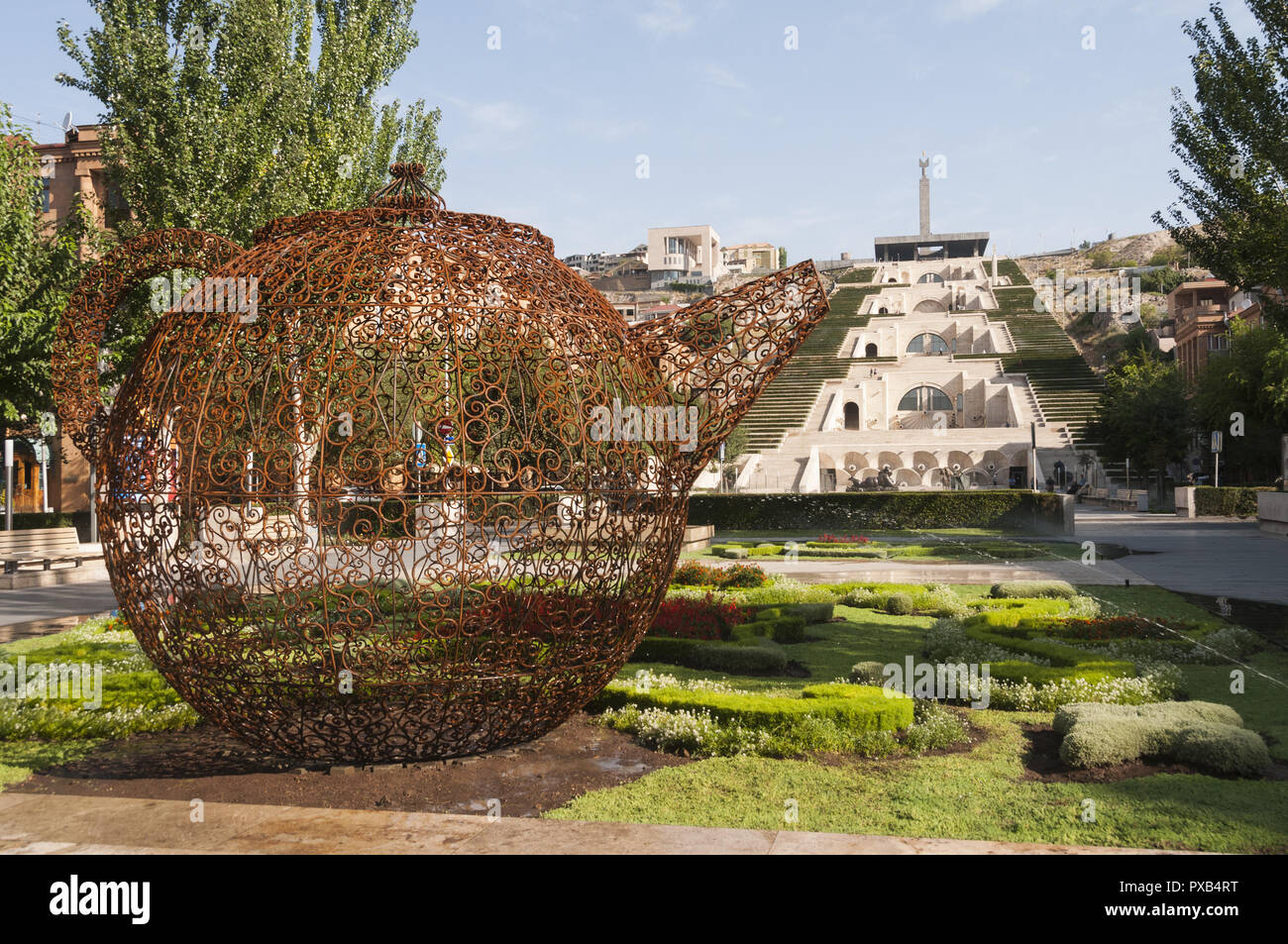 Armenia, Yerevan, Yerevan Cascade, public art from the Cafesjian Center for the Arts collection, Stock Photo
