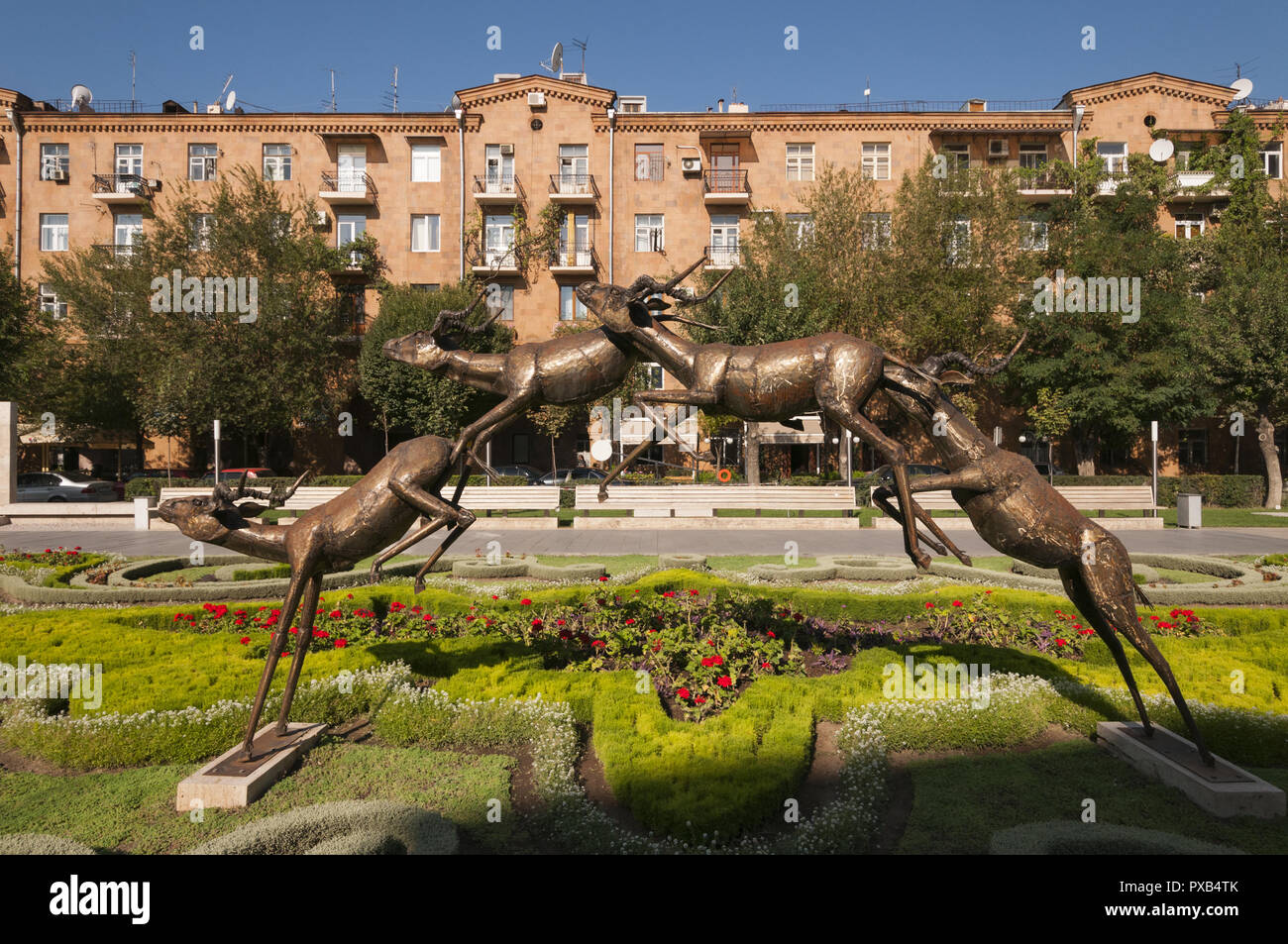 Armenia, Yerevan, Yerevan Cascade, public art from the Cafesjian Center for the Arts collection, Stock Photo