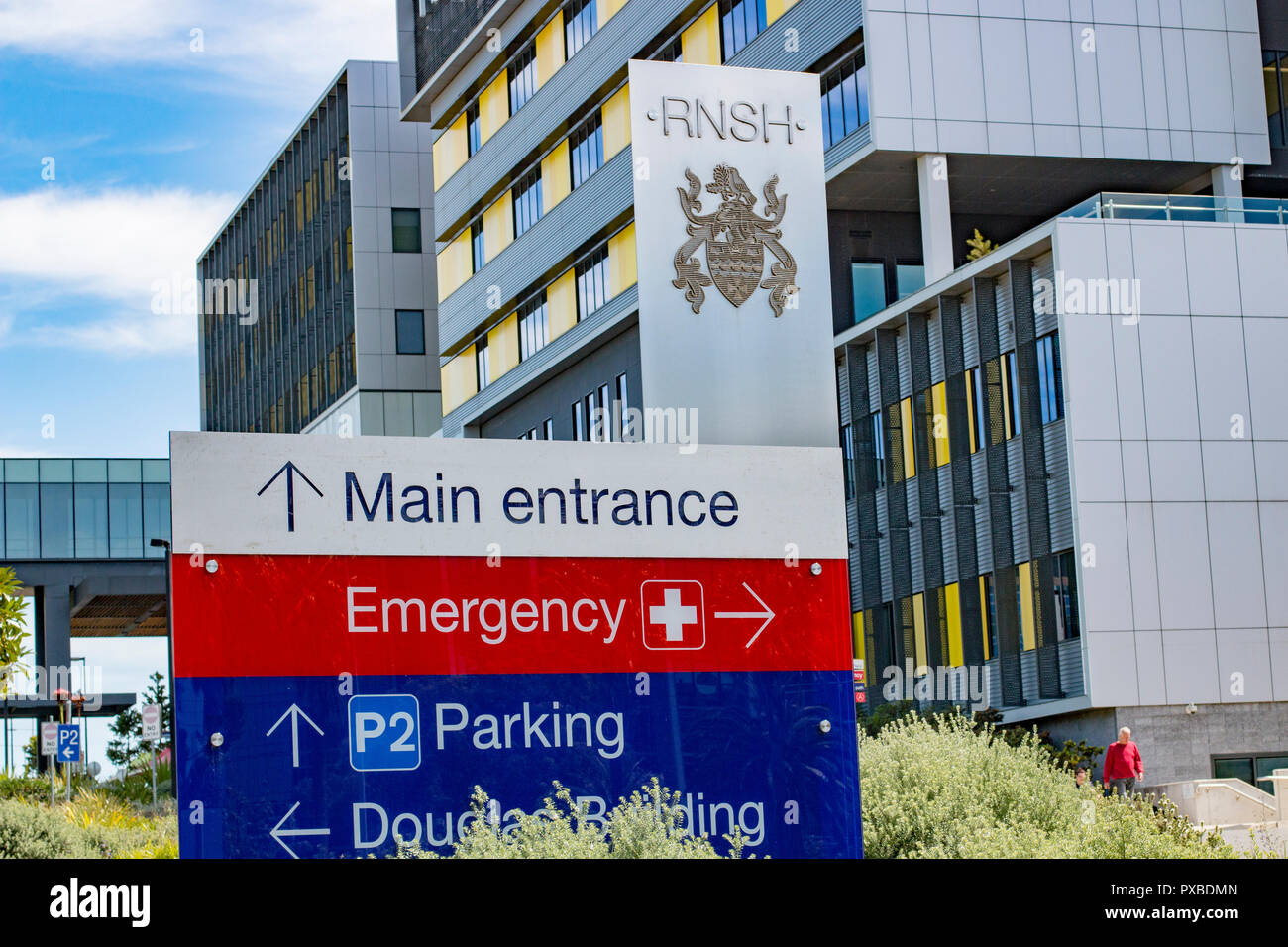 Entrance To Royal North Shore Hospital And Emergency Department In St Leonardssydneyaustralia PXBDMN 