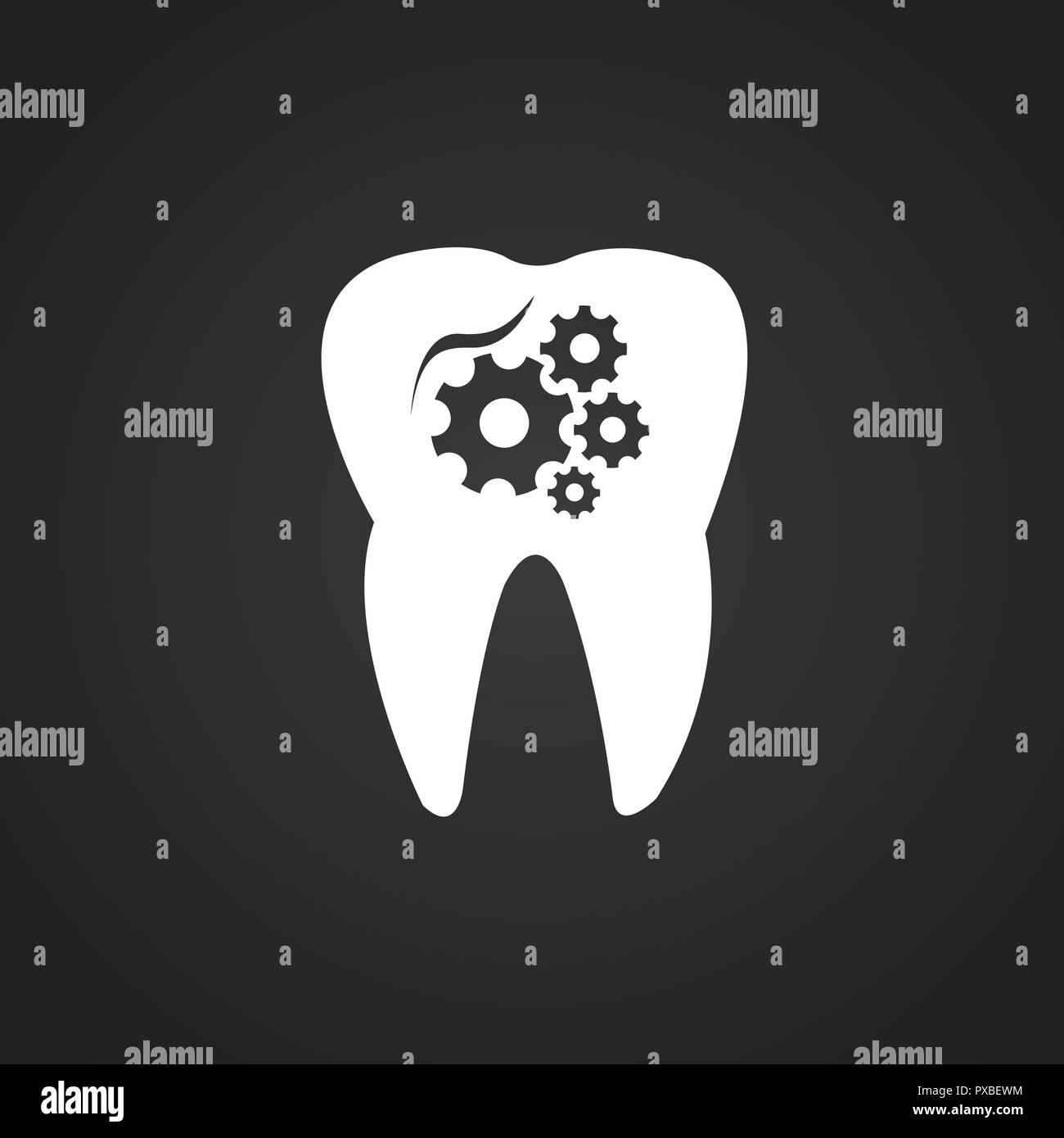 Stomatology on black background Stock Vector Image & Art - Alamy