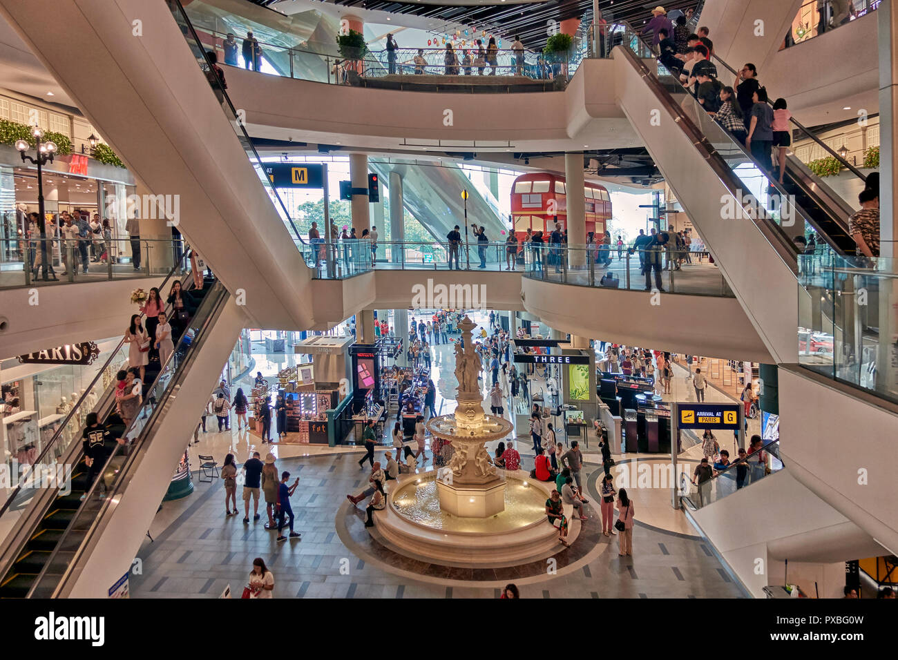 Thailand shopping mall. Terminal 21 interior, Pattaya. , Southeast Asia