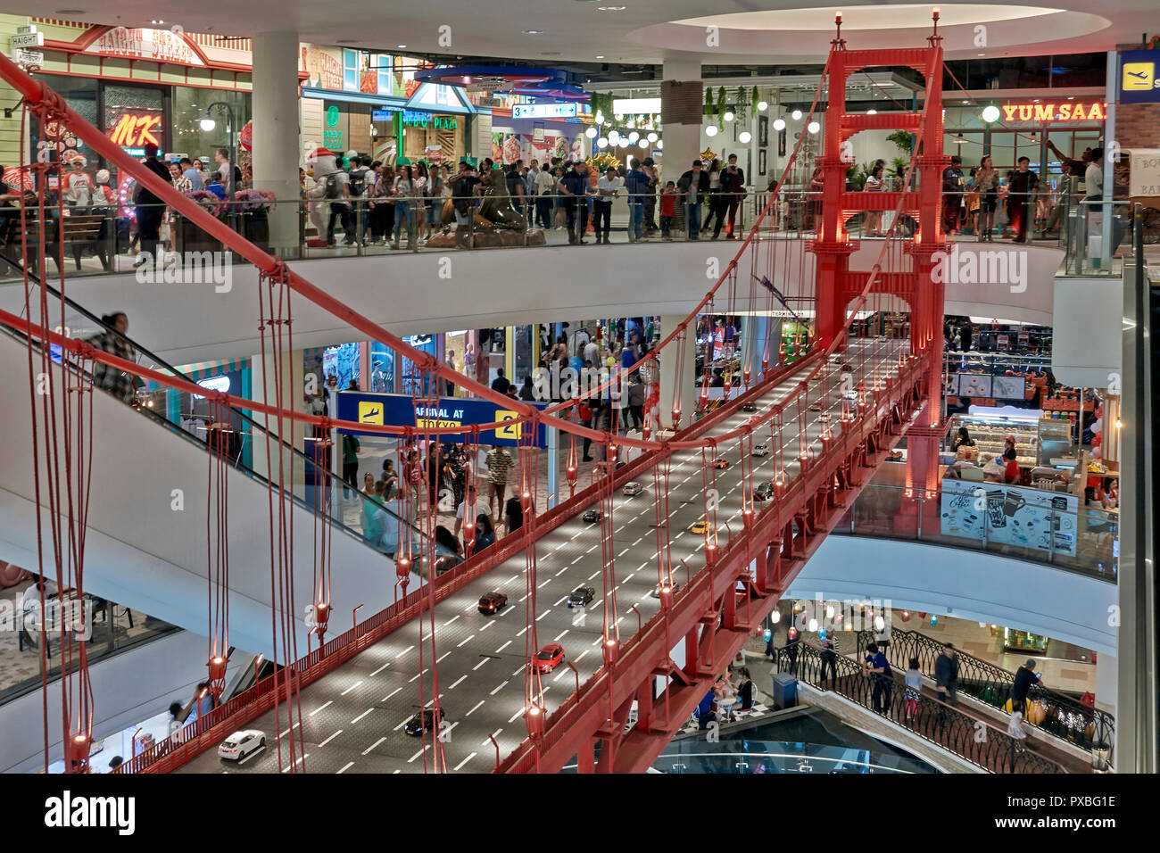 Thailand shopping mall. Terminal 21 interior, Pattaya. , Southeast Asia