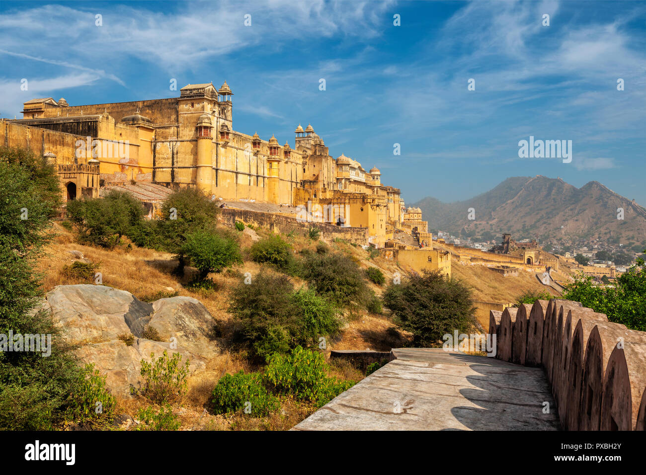 Amer aka Amber fort, Rajasthan, India Stock Photo