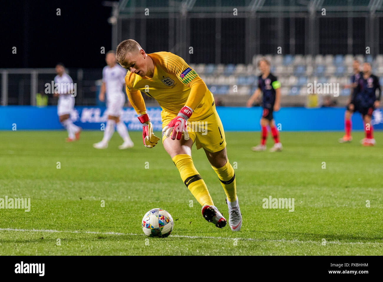 RIJEKA, CROATIA OCTOBER 12, 2018 UEFA Nations League football match
