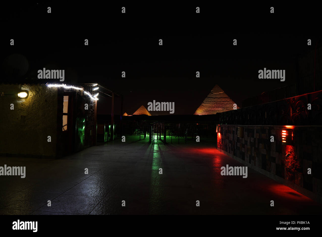 sound and light show of the pyramids of Giza Stock Photo - Alamy