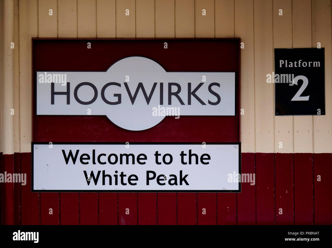 Hogwirks Wirksworth becomes Hogsmeade for the day as this town in the Peak District's hidden gem celebrates all things Harry Potter on 20 October 2018 Stock Photo