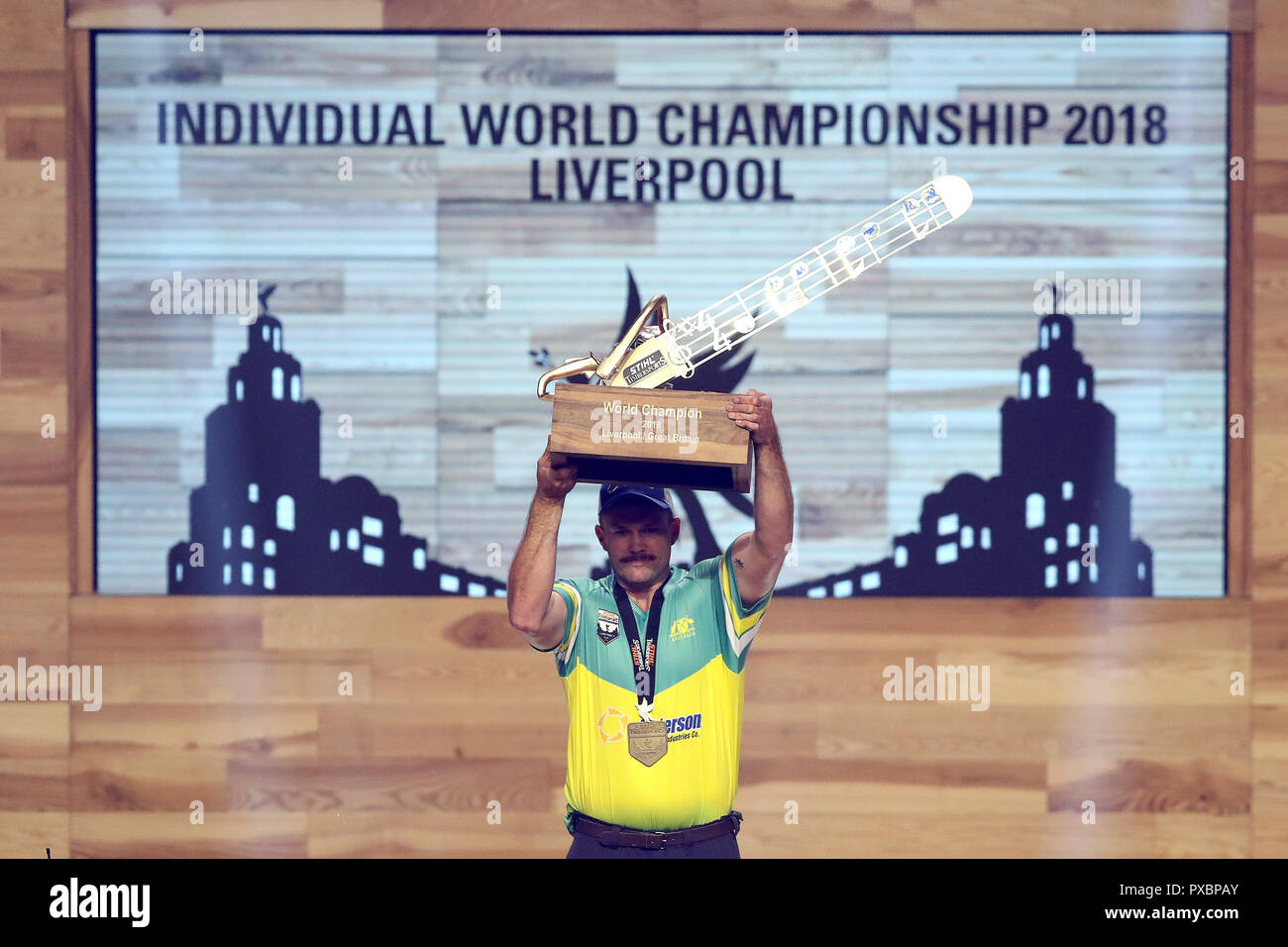 Liverpool, UK. 20th Oct, 2018. Stihl TIMBERSPORTS Individual World Championships 2018 Credit: Paul Greenwood/Alamy Live News Stock Photo