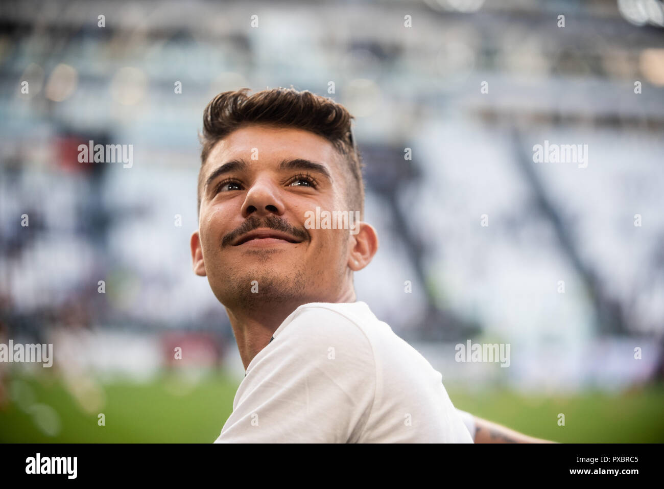 Italian Rapper Dondip The italian rapper Moreno Donadoni during the Serie A match between ...