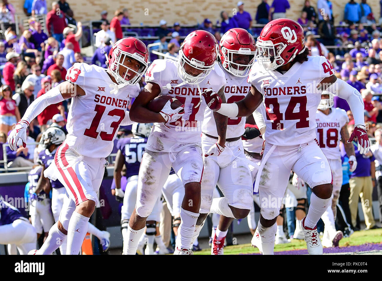 Fort Worth Texas Usa 20th Oct 2018 Oklahoma Sooners