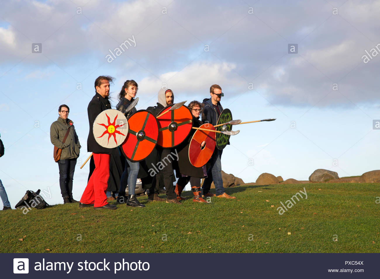 Edinburgh, United Kingdom. 21th October, 2018. Dusherra the flagship event of the Scottish Indian Arts Forum is being held on top of Calton Hill in Edinburgh. Credit: Craig Brown/Alamy Live News. Stock Photo