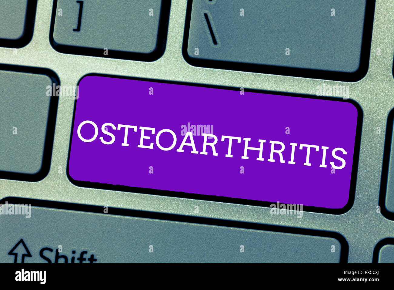 Word writing text Osteoarthritis. Business concept for Degeneration of