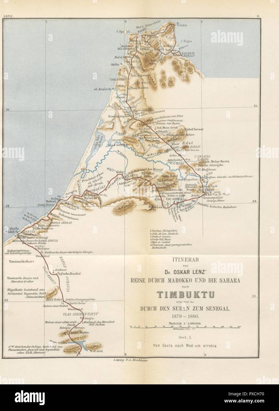 Page 897 Of Timbuktu Reise Durch Marokko Die Sahara Und Den Sudan Ausgefuhrt In Auftrage Der Afrikanischen Gesellschaft In Deutschland In Den Jahren 1879 Und 1880 Mit Abbildungen Und Karten 0068 Stock Photo Alamy