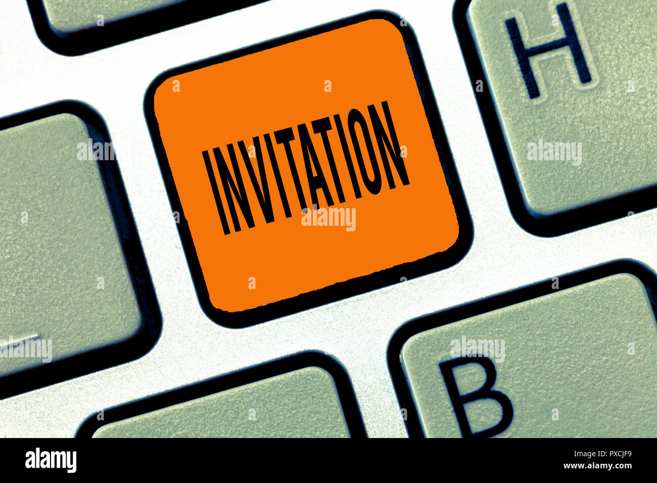 Conceptual Hand Writing Showing Invitation Business Photo Text Written Or Verbal Request Someone To Go Somewhere Or Do Something Stock Photo Alamy