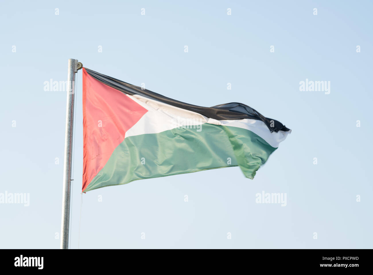 Palestine liberation organisation flag hi-res stock photography and