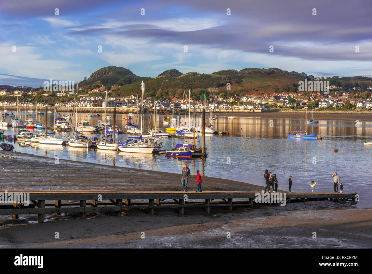 Conwy harbour. River Conwy. North Wales Stock Photo Alamy