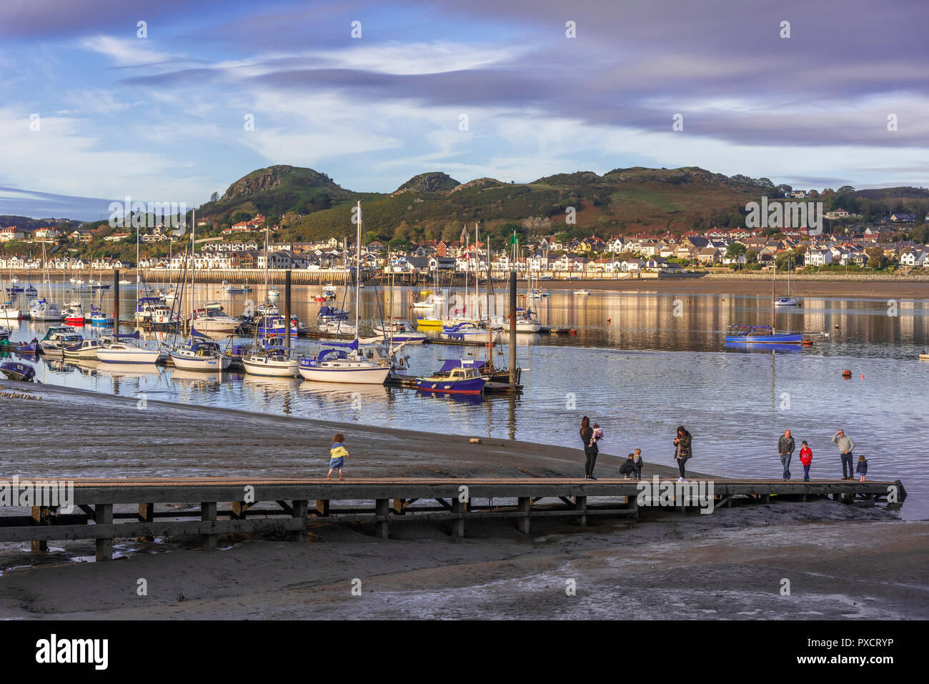 Conwy harbour. River Conwy. North Wales Stock Photo Alamy