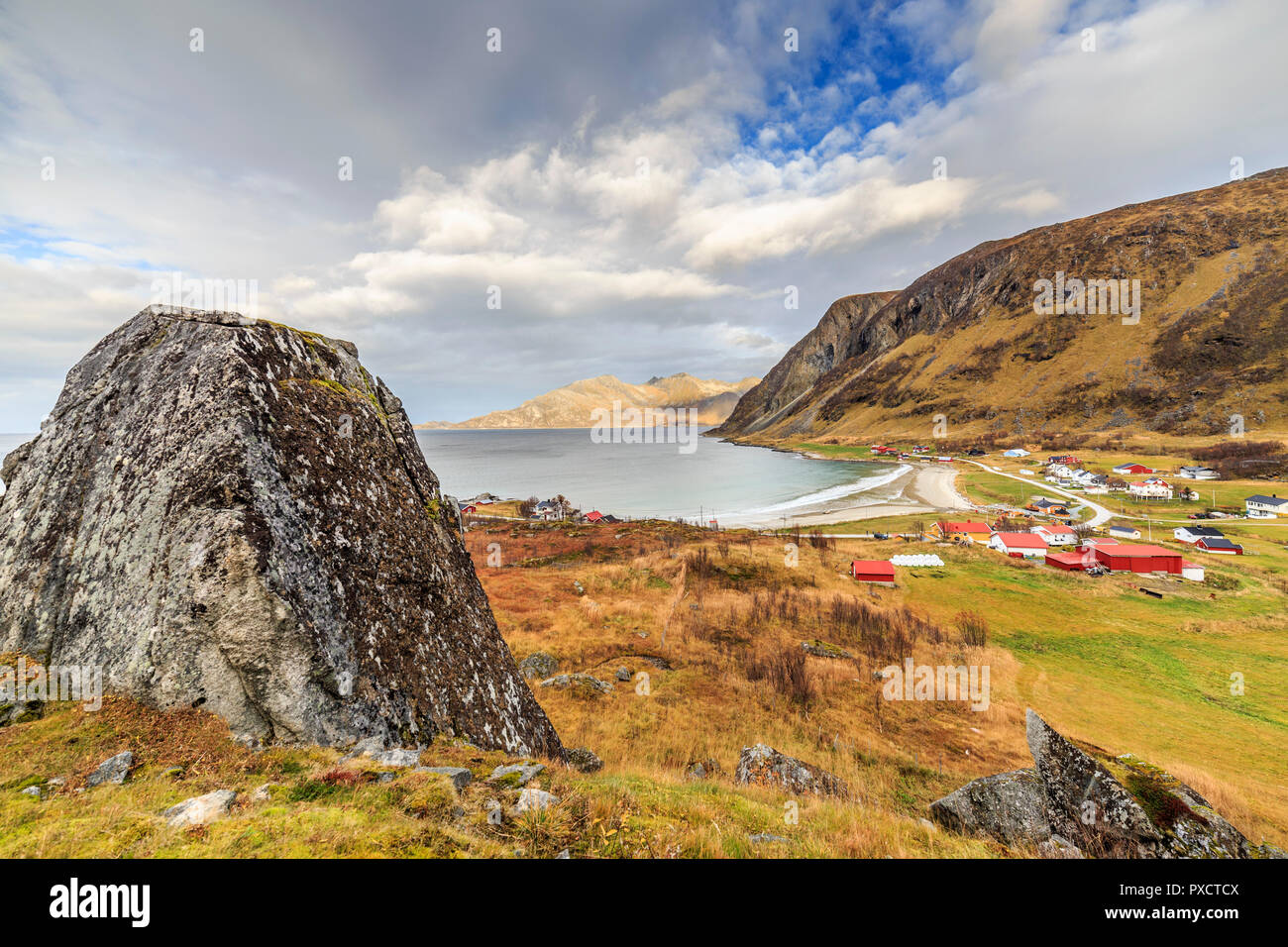 Grotfjord Coastal Village Troms Norway Hi Res Stock Photography And