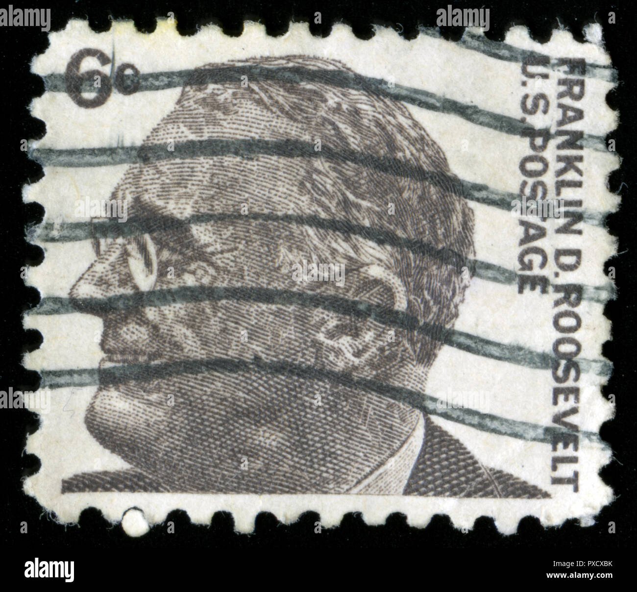 Postmarked stamp from United States of America (USA) in the Famous Americans series issued in 1967 Stock Photo