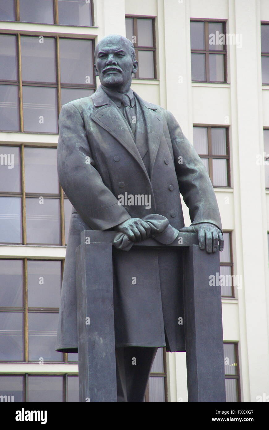 Statue of Lenin, Minsk, Belarus Stock Photo