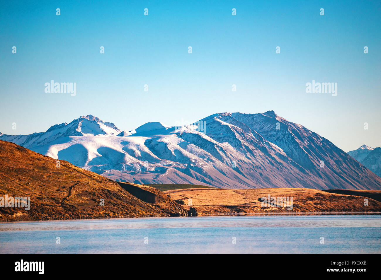 Sunrise at Lake Tekapo, South Island, New Zealand Stock Photo - Alamy