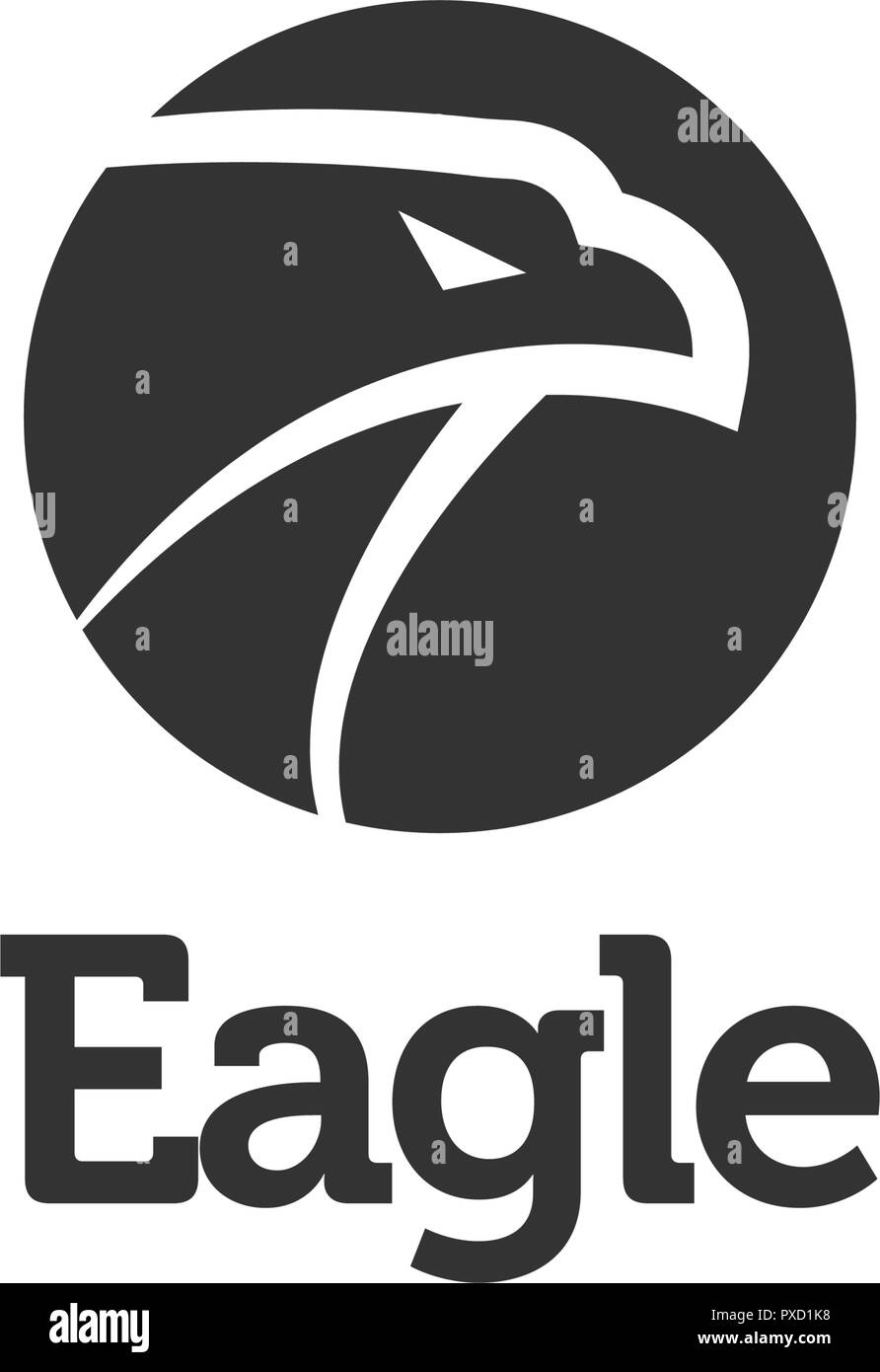 Black Eagle Logo Icon Design Template Vector Stock Vector Image Art Alamy