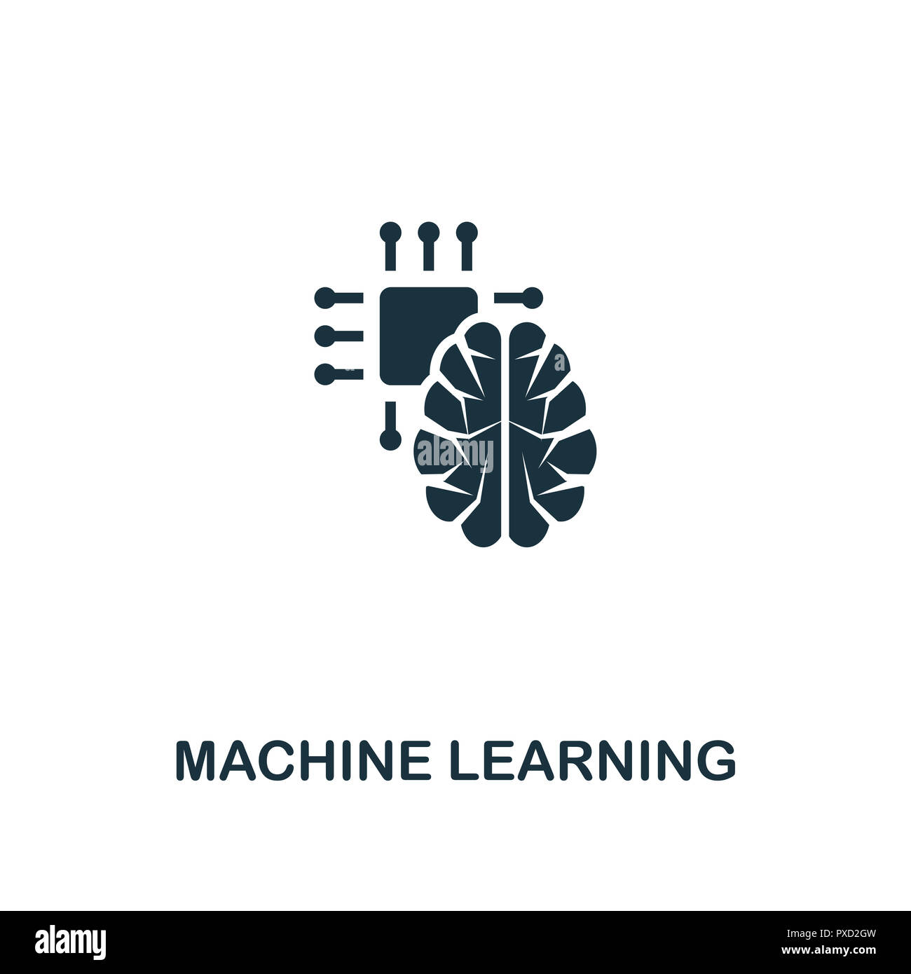 Machine Learning icon. Premium style design from artificial ...