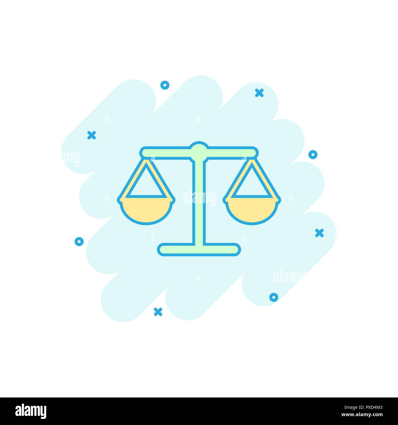 Balance Scale Cartoon High Resolution Stock Photography And Images Alamy