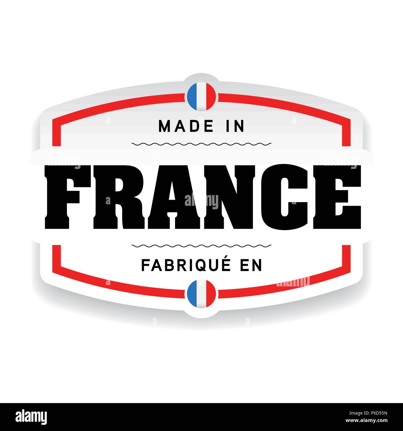 Made in France label Stock Vector