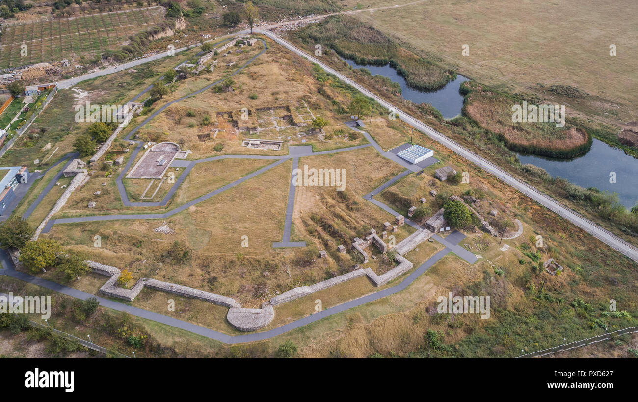 Roman ruins aerial hi-res stock photography and images - Alamy