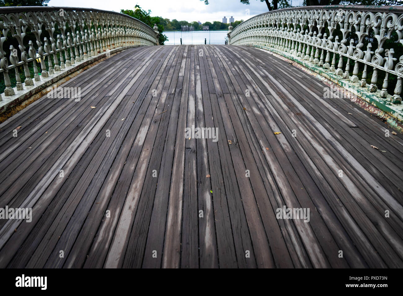 Ark Bridge in Central Park Stock Photo