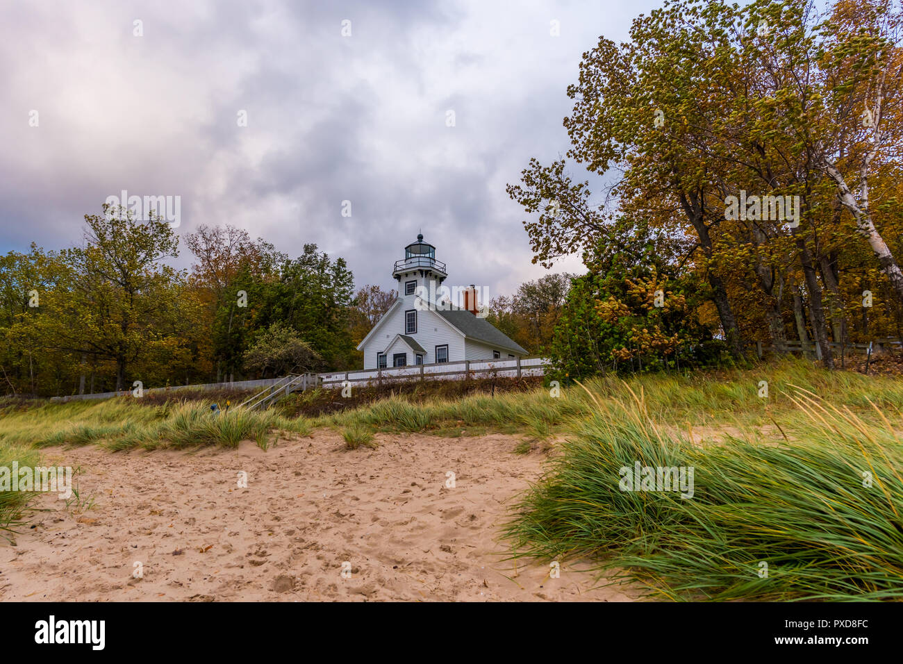 Mission point lighthouse hi-res stock photography and images - Alamy