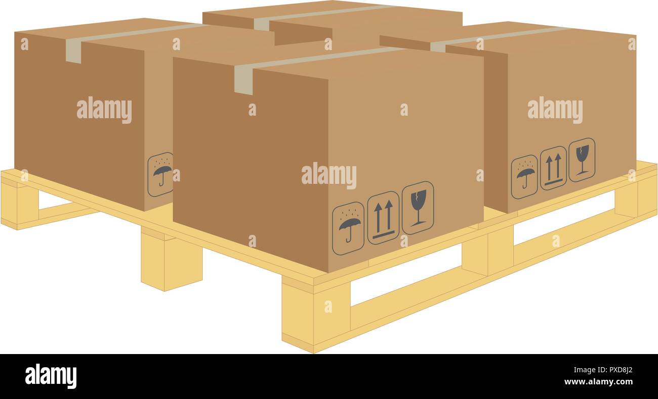 Download Box On Pallet High Resolution Stock Photography And Images Alamy Yellowimages Mockups