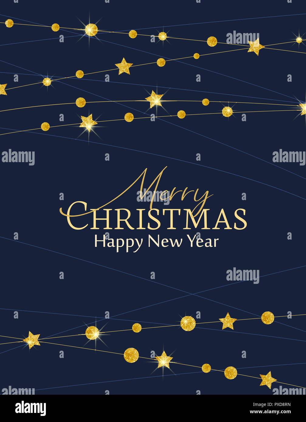 Christmas golden stars Stock Vector Image & Art - Alamy
